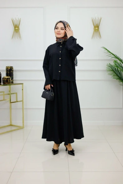 Kadın Tesettür 2'Li Takım Etek & Tunik - Resim 9