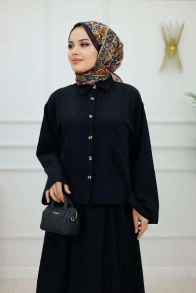 Kadın Tesettür 2'Li Takım Etek & Tunik - Resim 10