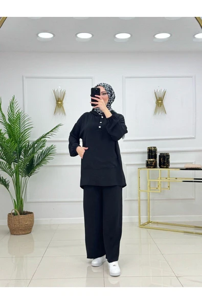 Kadın Tesettür Takım 2'Li Takım Pantolon & Tunik ürün görseli