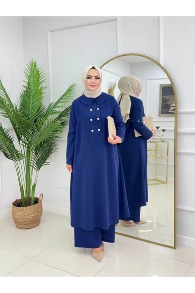 Kadın Tesettür Takım 2'Li Tunikli & Pantolon Takımı - 5