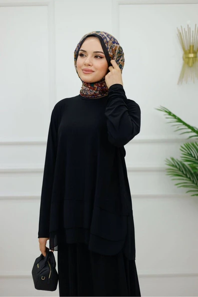 Kadın Tesettür Takım 2'Li Etek & Bluz Takımı - Resim 6