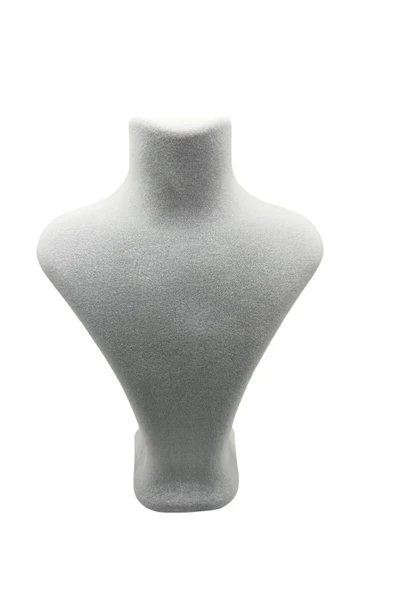 Londra Model Süet Kumaş Gri Renk 28/ 22 Cm Kolye Sergileme Mankeni - 2