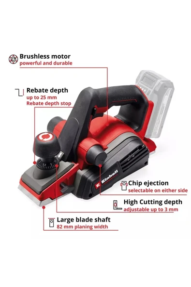 Einhell TP-PL 18/3 Lİ BL-Solo Planya Makinesi 4345405 - Resim 4