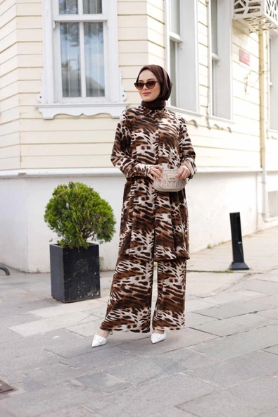 Kadın Tesettür 2'Li Takım Tunik & Pantolon - 5