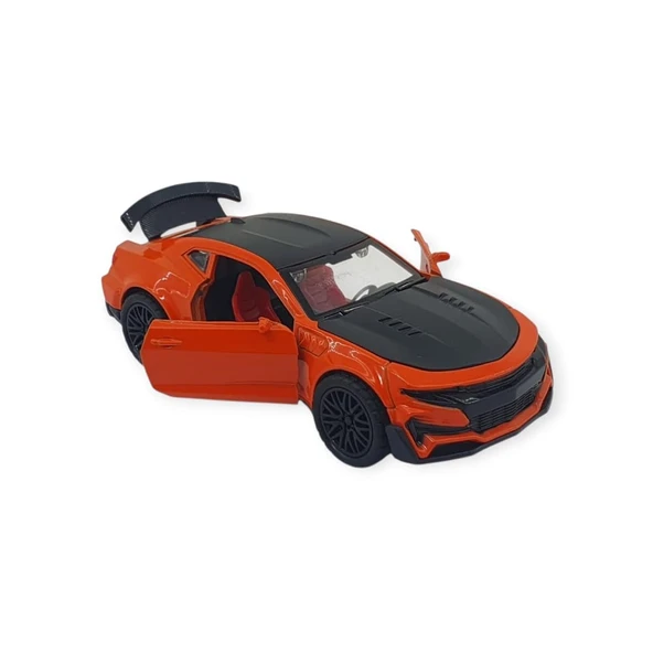 Çek Bırak Araba Metal - 3611C - Turuncu - Resim 2