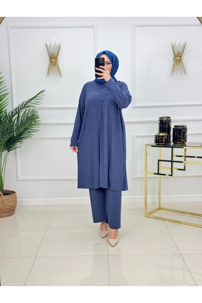 Kadın Tesettür Takım 2'Li Tunik & Pantolon Takımı - 3