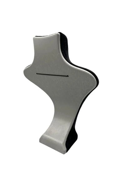Londra Model Süet Kumaş Siyah Renk 28/ 22 Cm Kolye Sergileme Mankeni - Resim 4