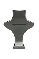 Londra Model Süet Kumaş Siyah Renk 28/ 22 Cm Takım Kolye-Küpe-Yüzük Sergileme Mankeni - 3