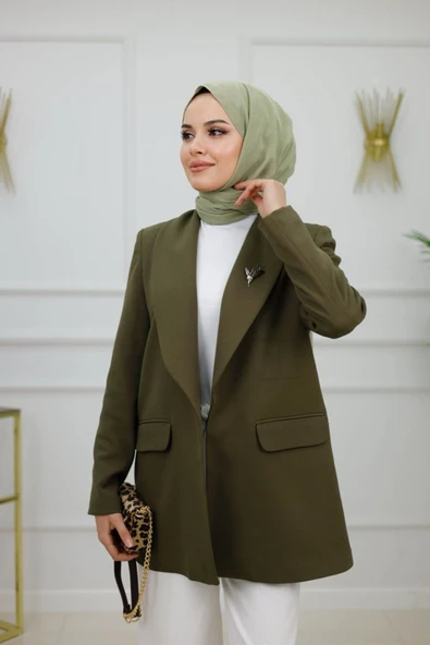 Kadın Ceket İster Spor İster Klasik Blazer Ceket - Resim 5