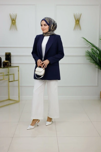 Kadın Ceket İster Spor İster Klasik Blazer Ceket - Resim 3