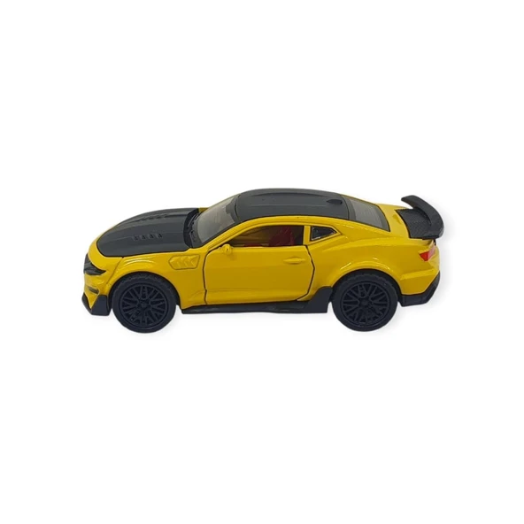 Çek Bırak Araba Metal - 3611C - Sarı - Resim 4