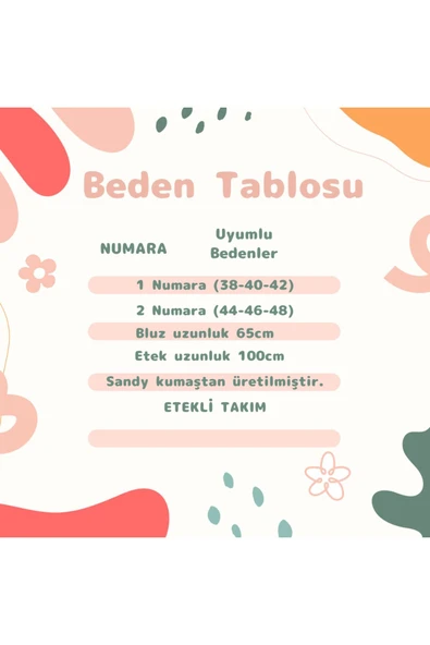 Kadın Tesettür Etekli Takım - Resim 4