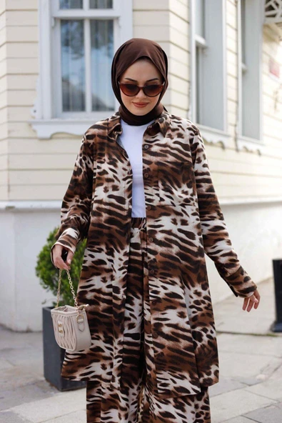 Kadın Tesettür 2'Li Takım Tunik & Pantolon - 4