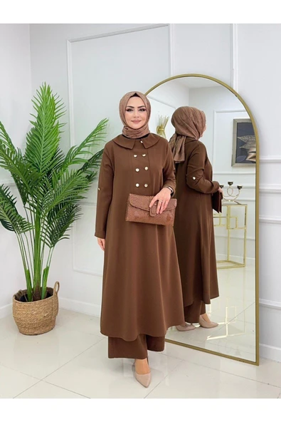 Kadın Tesettür Takım 2'Li Tunikli & Pantolon Takımı - 3