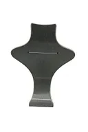 Londra Model Süet Kumaş Krem Renk 28/ 22 Cm Takım Kolye-Küpe-Yüzük Sergileme Mankeni - 4