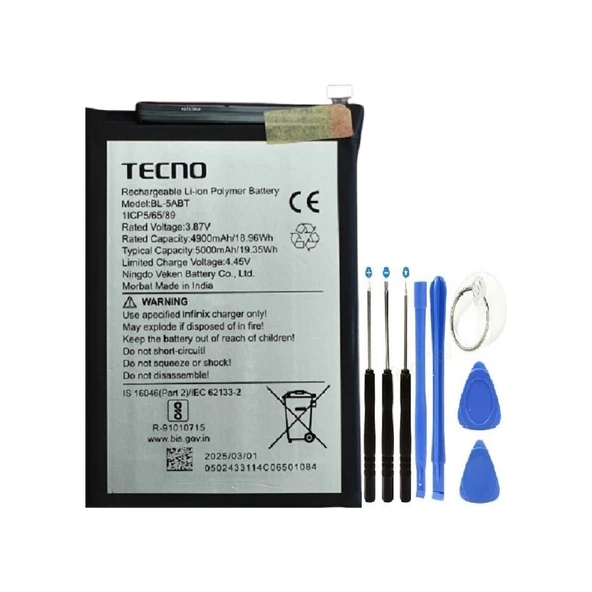 İnfinix Hot 50i Pil Batarya Bl-5abt + Tamir Seti ürün görseli