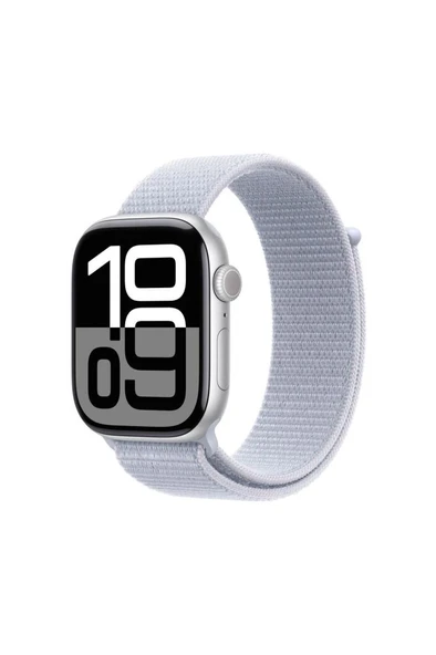 Apple Watch Series 10 Gps 42mm Gümüş Alüminyum Kasa Bulut Mavisi Spor Loop Mwwd3tu/a KUTUSU AÇIK SIFIR ürün görseli