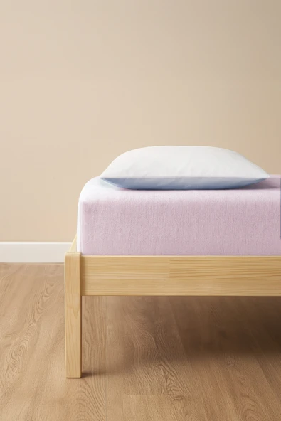 Tek Kişilik Nevresim Takımı Toz Pembe Eco Cotton - Resim 2