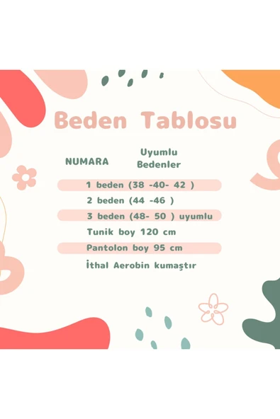 Kadın Tesettür Takım 2'Li Pantolon & Tunik Takımı - 9