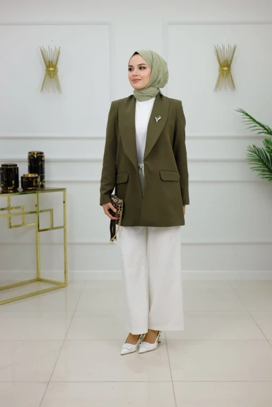 Kadın Ceket İster Spor İster Klasik Blazer Ceket - Resim 7