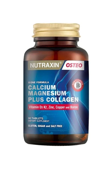 Nutraxin Osteo B One Formula Calcium Magnesium Plus Collagen 90 Tablet ürün görseli 1