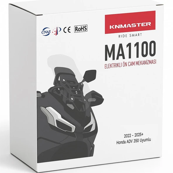 KNMASTER MA1100 Honda Adv350 Uyumlu Elektrikli Ön Cam Mekanizması 2025 - 2
