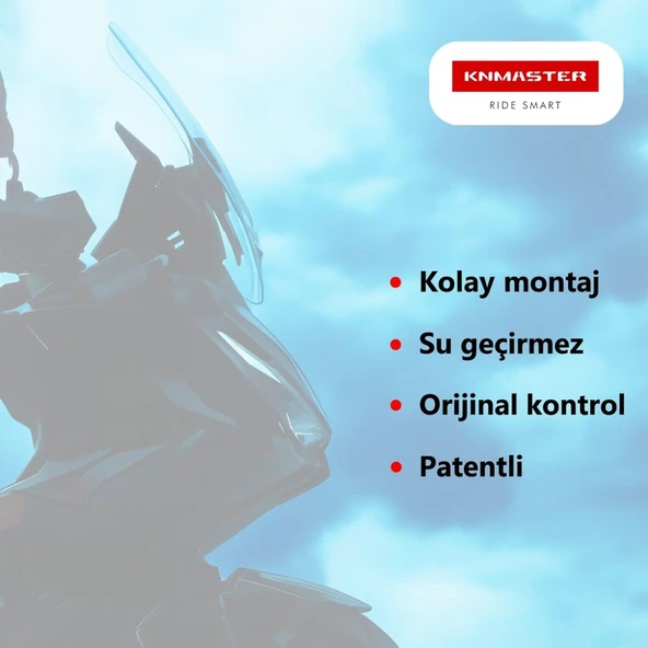 KNMASTER MA1100 Honda Adv350 Uyumlu Elektrikli Ön Cam Mekanizması 2025 - 6