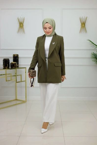 Kadın Ceket İster Spor İster Klasik Blazer Ceket - Resim 6