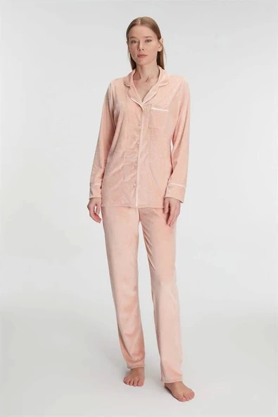 Amora Secret Uzun Kol Gömlek ve Pantolon Takım Pijama Takımı ürün görseli