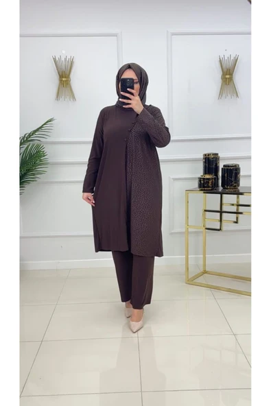 Kadın Tesettür Takım 2'Li Tunik & Pantolon Takımı - 7