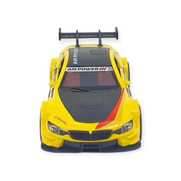 Çek Bırak Araba Metal - 3672C - Sarı-Siyah - Resim 5