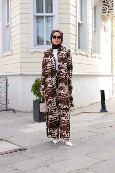 Kadın Tesettür 2'Li Takım Tunik & Pantolon - 3