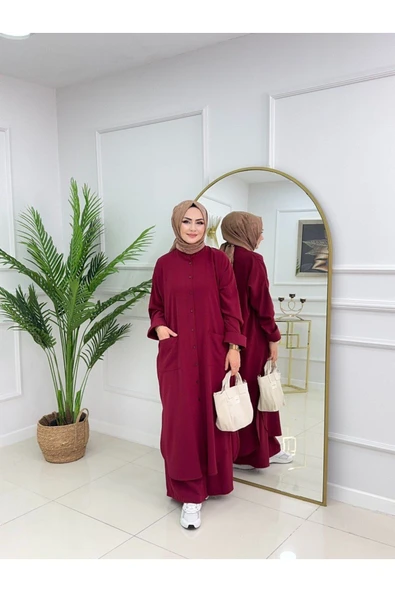 Kadın Tesettür Takım 2'Li Tunik & Pantolon Takımı ürün görseli