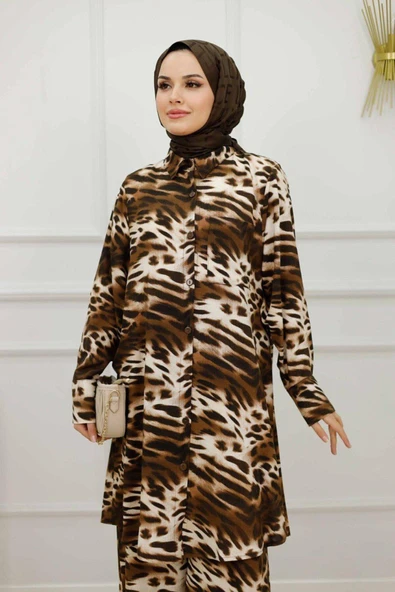 Kadın Tesettür 2'Li Takım Tunik & Pantolon - 7