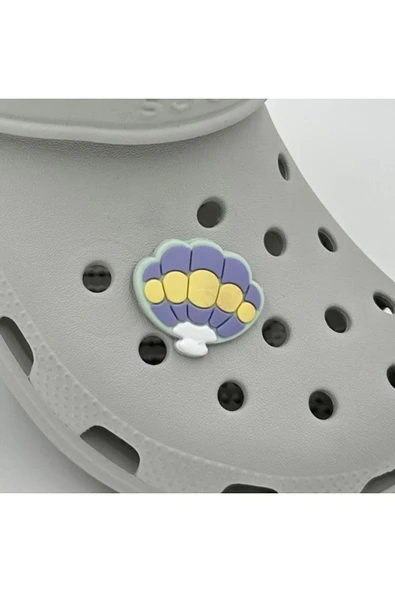 Crocs Terlik Süsü ve Aksesuarı , Çanta Süsü – Jibbitz Deniz Kabuğu Midye Görsel Figür Aksesuar ürün görseli 1