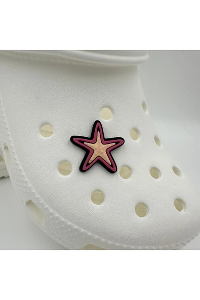 Crocs Terlik Süsü ve Aksesuarı , Çanta Süsü – Jibbitz 3D KabartmaDeniz Yıldızı Görsel Figür Aksesuar - Resim 2