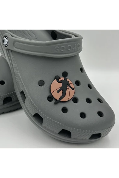 Crocs Terlik Süsü ve Aksesuarı , Çanta Süsü – Renkli Jibbitz Jordn Basket Görselli Figür Aksesuarı - Resim 2
