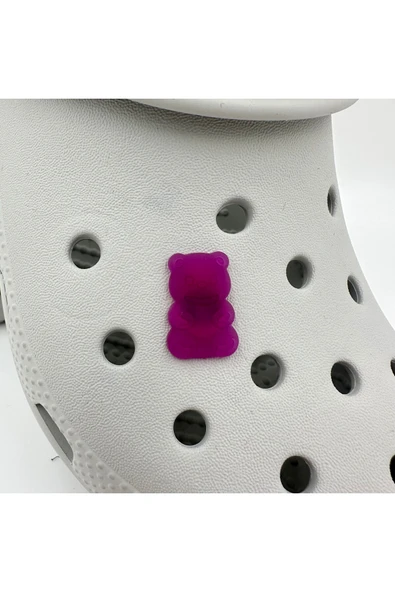 Crocs Terlik Süsü ve Aksesuarı , Çanta Süsü – Jibbitz Hribo Ayıcık Şeffaf Alt Görsel Figür Aksesuar ürün görseli 1