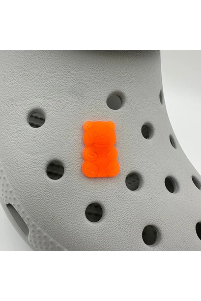 Crocs Terlik Süsü ve Aksesuarı , Çanta Süsü – Jibbitz Hribo Ayıcık Şeffaf Alt Görsel Figür Aksesuar ürün görseli 1