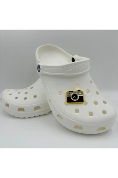 Crocs Terlik Süsü ve Aksesuarı , Çanta Süsü – Jibbitz 3D Kabartma Fotoğraf Makinası Görsel Figür Aksesuar - 3