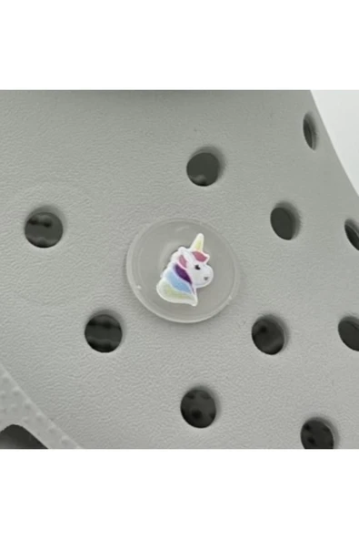 Crocs Terlik Süsü ve Aksesuarı , Çanta Süsü – Renkli Jibbitz Dijital UniCorn Görselli Figür Aksesuarı ürün görseli 1