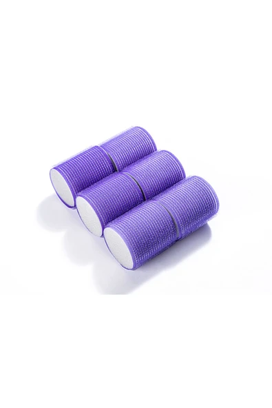 Cırt Cırtlı Saç Bigudisi 1114  6’lı Paket, Mor Renk  5 Cm Çap - 2