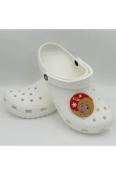 Crocs Terlik Süsü ve Aksesuarı , Çanta Süsü – Renkli Jibbitz Dev Boy 3D Kabartma Forzn Elsa Figür Aksesuar - Resim 2