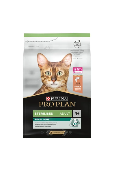 Pro Plan Renal Plus Sterilised Somonlu Kısırlaştırılmış Yetişkin Kedi Maması 3 Kg - 2