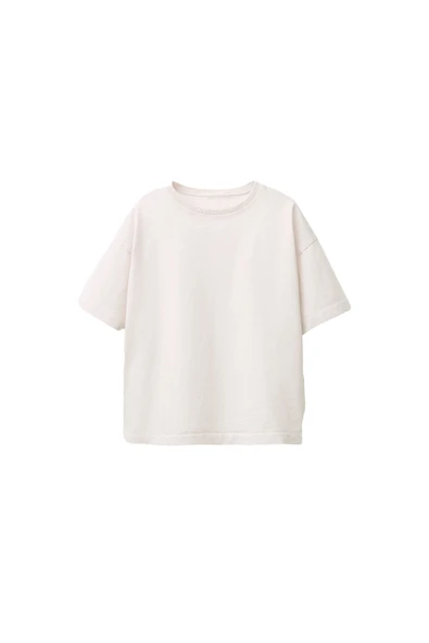 Besic 4'Lü Kız Çocuk T-Shirt ( Beyaz - Pembe - Mor - Lacivert ) - Resim 5