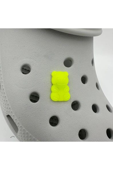 Crocs Terlik Süsü ve Aksesuarı , Çanta Süsü – Jibbitz Hribo Ayıcık Şeffaf Alt Görsel Figür Aksesuar ürün görseli 1