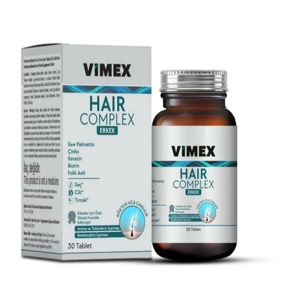 Vimex Hair Complex Erkek 30 Tablet - 1