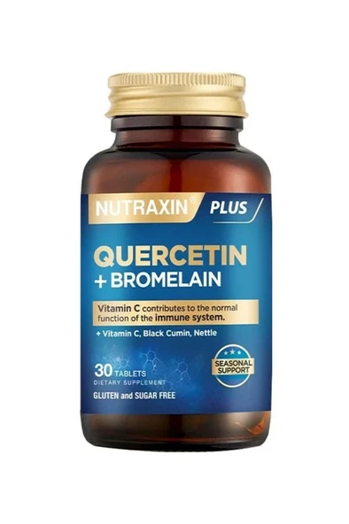 Nutraxin Quercetin + Bromelain 30 Tablet ürün görseli 1