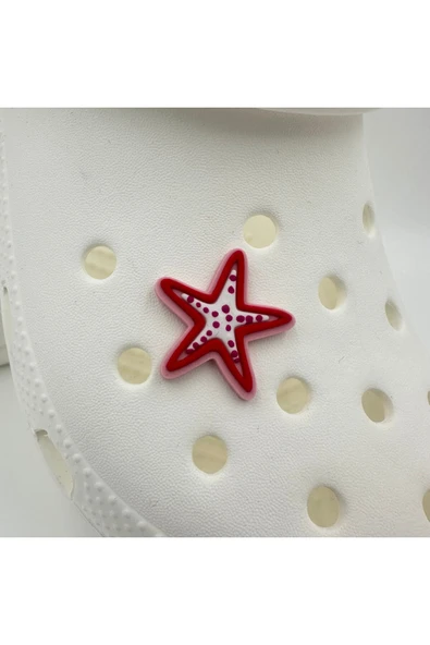 Crocs Terlik Süsü ve Aksesuarı , Çanta Süsü – Jibbitz 3D KabartmaDeniz Yıldızı Görsel Figür Aksesuar ürün görseli 1