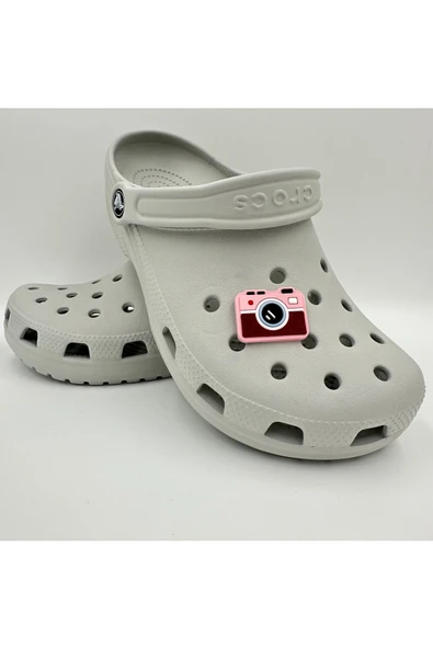 Crocs Terlik Süsü ve Aksesuarı , Çanta Süsü – Jibbitz 3D Kabartma Fotoğraf Makinası Görsel Figür Aksesuar - 3